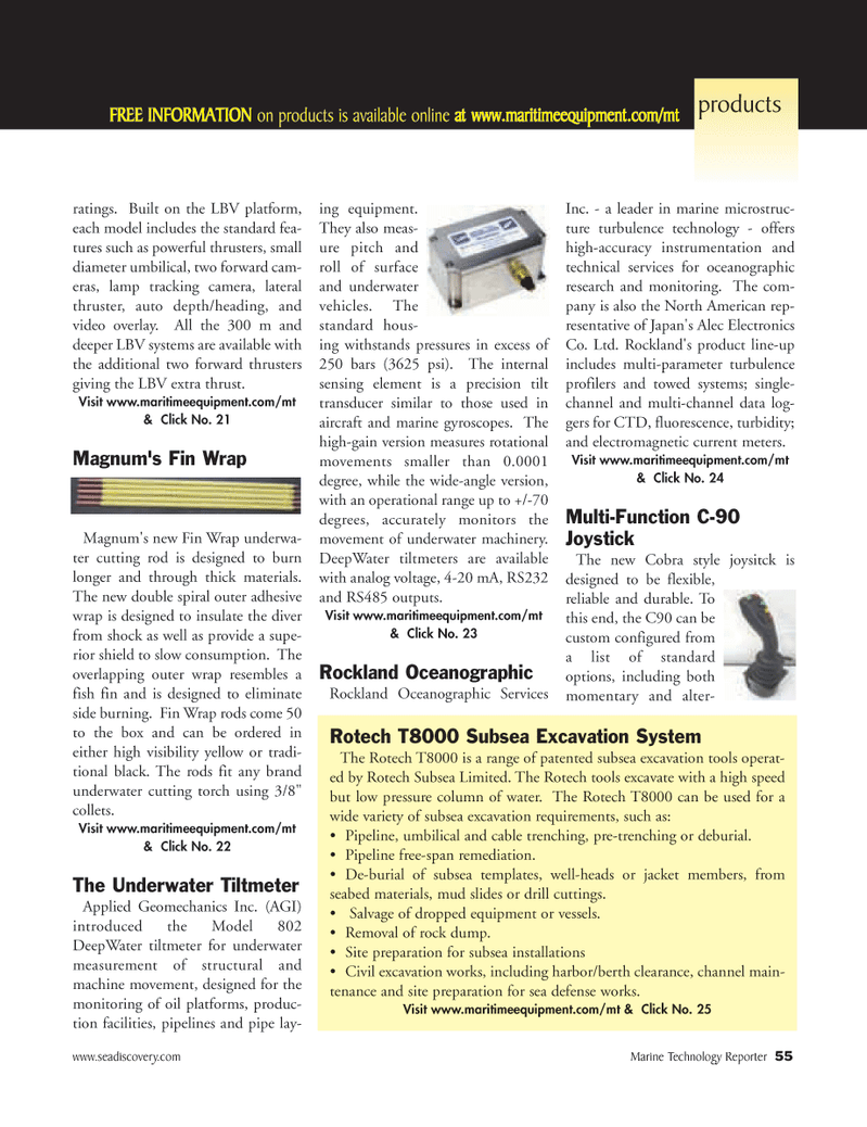 Marine Technology Magazine, page 55,  Sep 2005