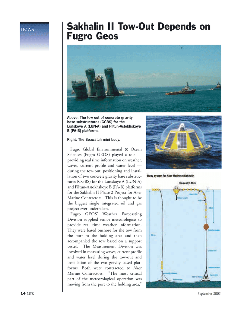 Marine Technology Magazine, page 14,  Nov 2005
