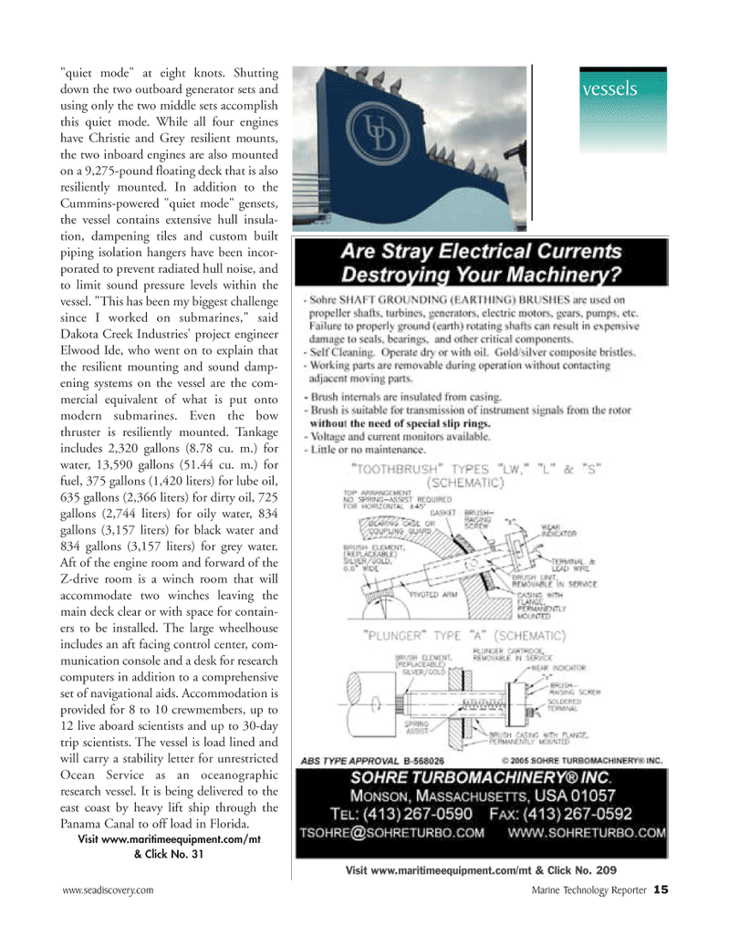 Marine Technology Magazine, page 15,  Jan 2006