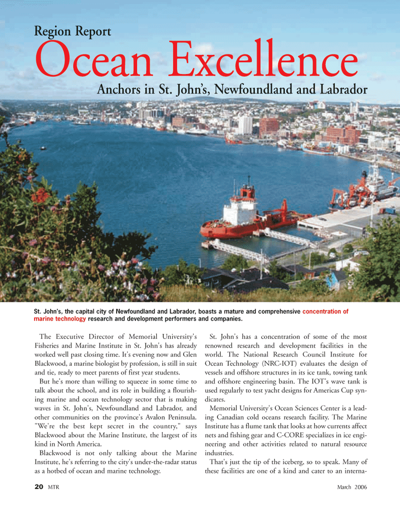 Marine Technology Magazine, page 19,  Mar 2006