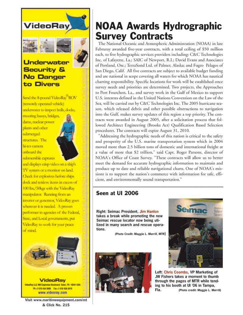 Marine Technology Magazine, page 5,  Mar 2006