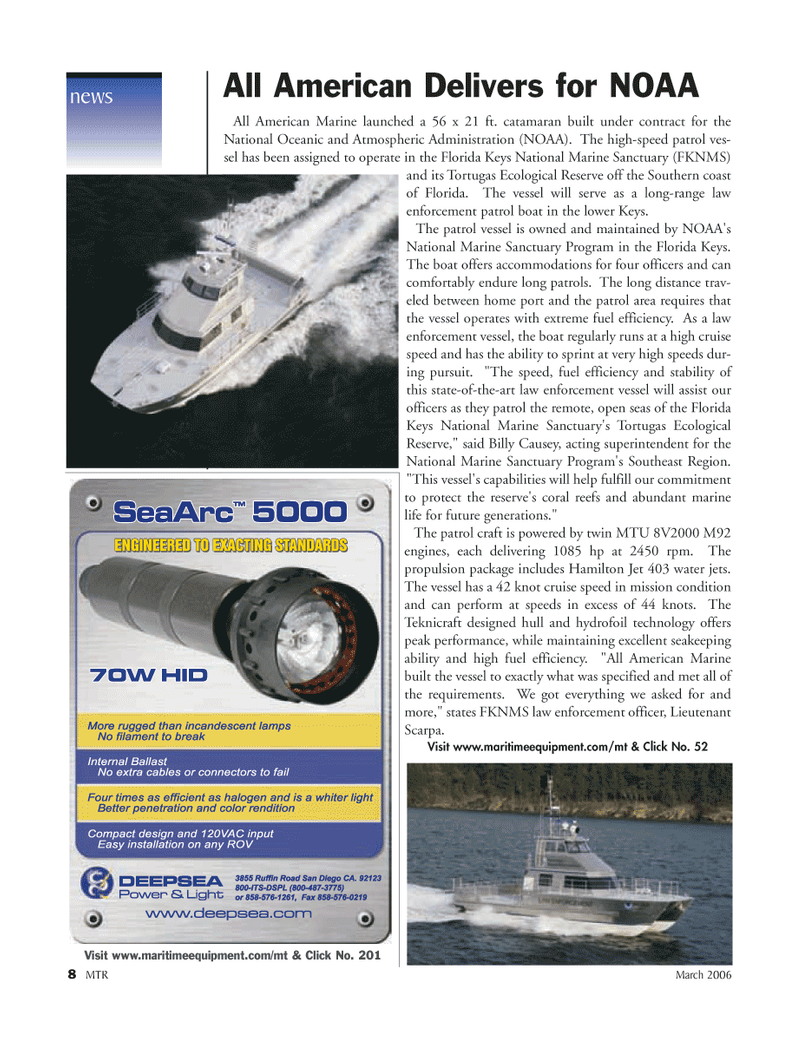 Marine Technology Magazine, page 7,  Mar 2006