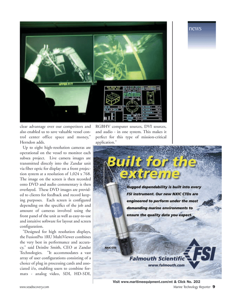 Marine Technology Magazine, page 9,  Apr 2006