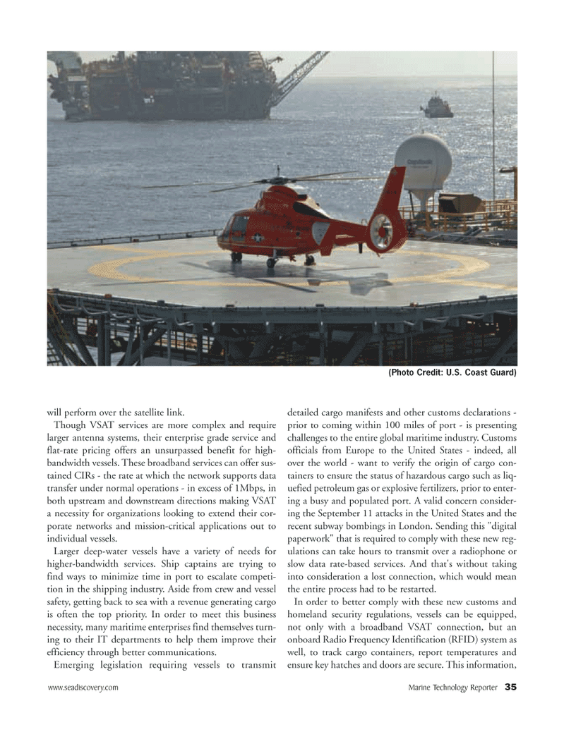 Marine Technology Magazine, page 35,  Apr 2006
