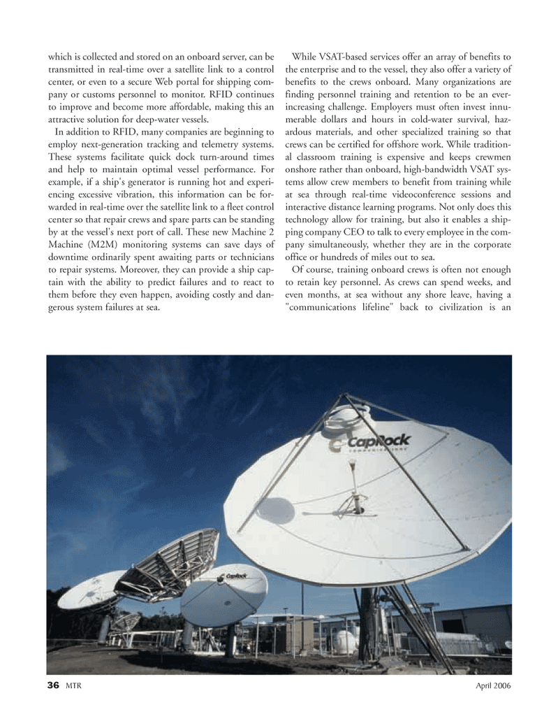 Marine Technology Magazine, page 36,  Apr 2006