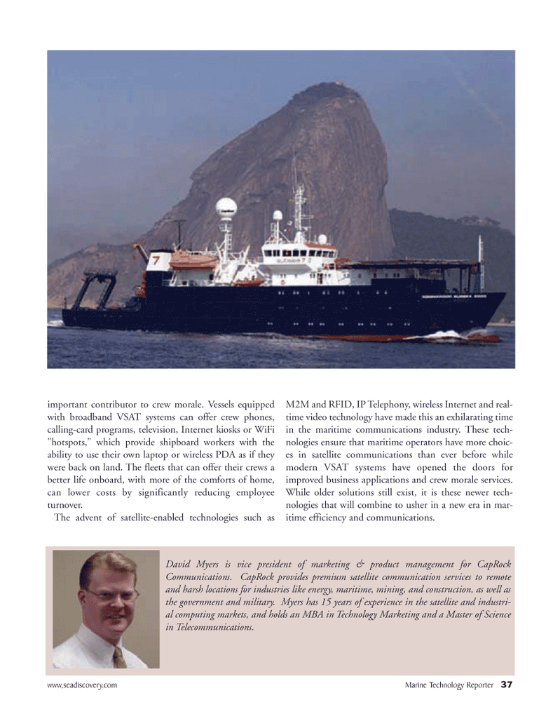 Marine Technology Magazine, page 37,  Apr 2006