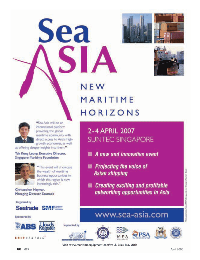 Marine Technology Magazine, page 60,  Apr 2006