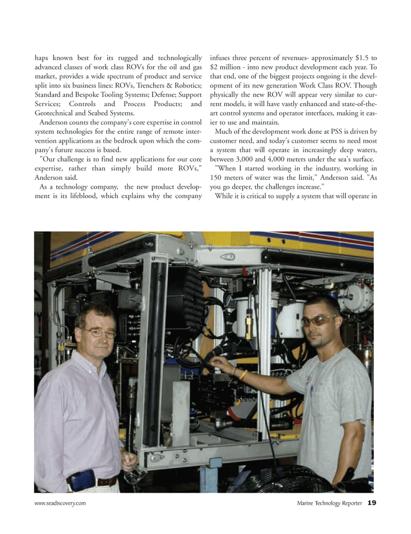 Marine Technology Magazine, page 19,  May 2006