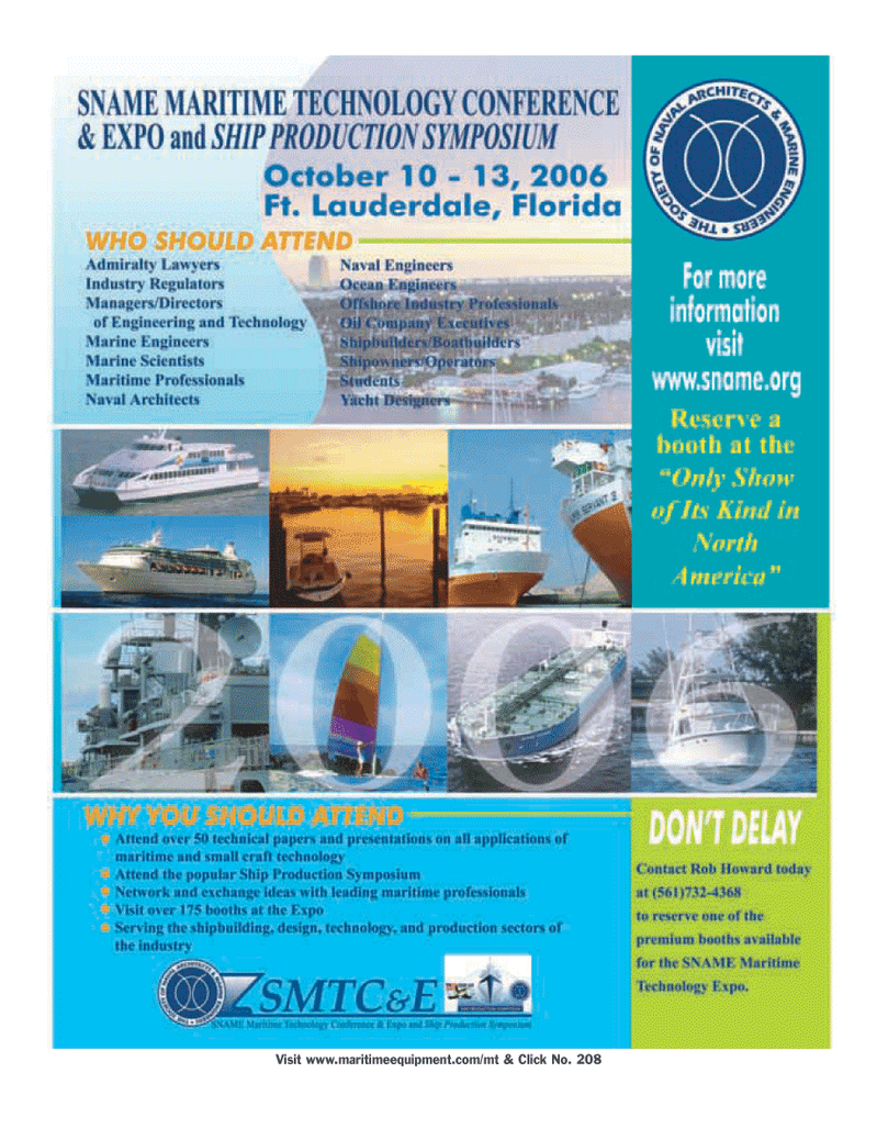 Marine Technology Magazine, page 1,  May 2006
