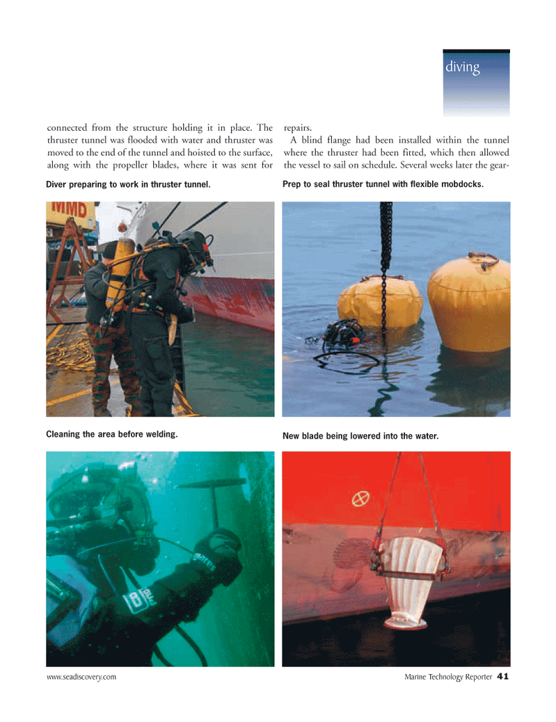 Marine Technology Magazine, page 41,  May 2006