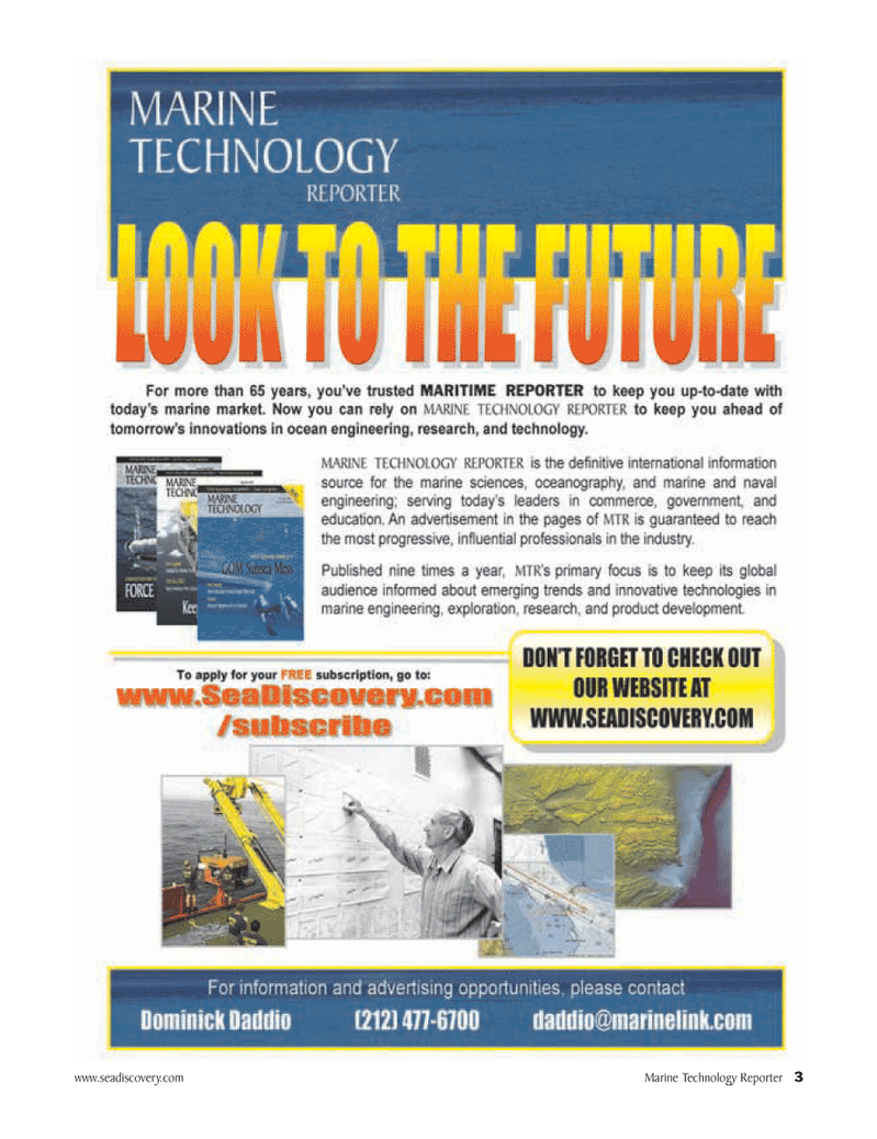 Marine Technology Magazine, page 3,  May 2006