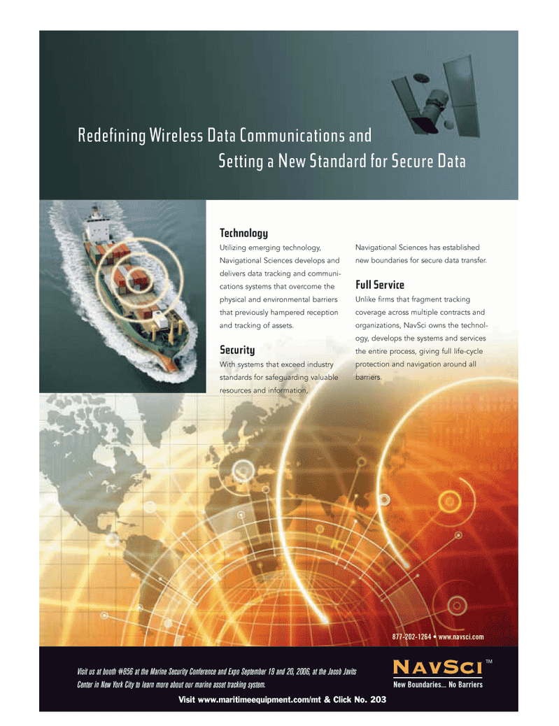 Marine Technology Magazine, page 4th Cover,  May 2006