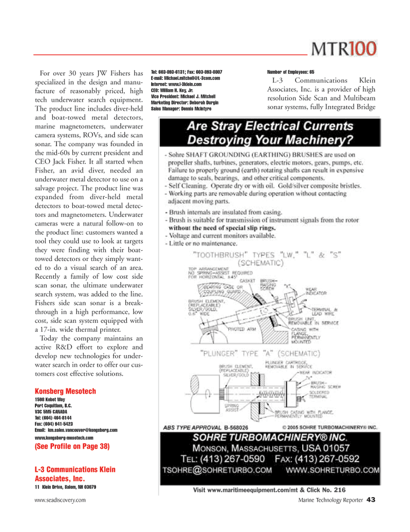 Marine Technology Magazine, page 43,  Jun 2006