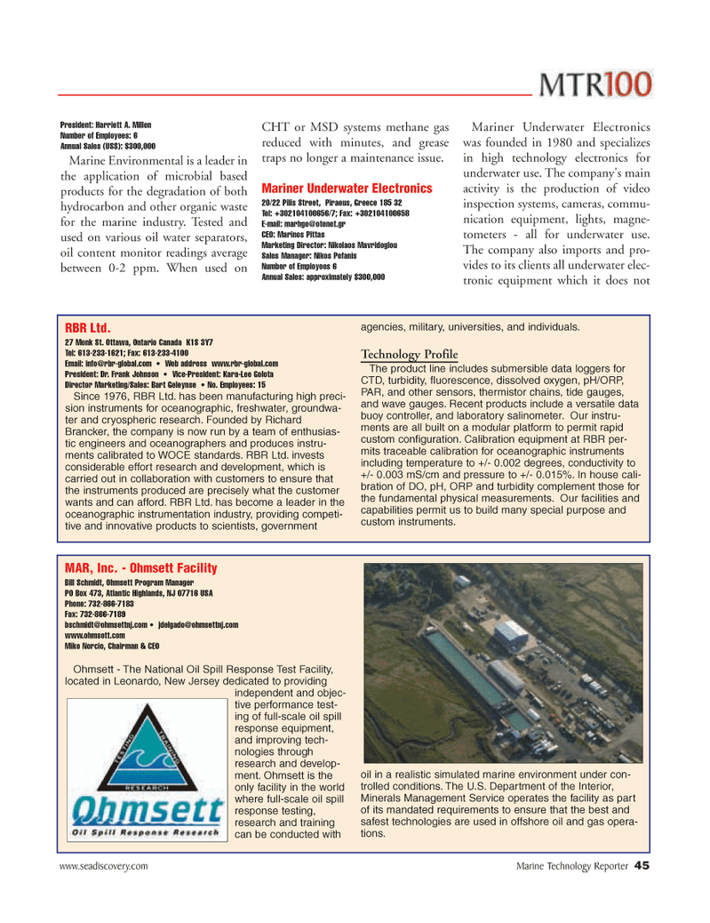 Marine Technology Magazine, page 45,  Jun 2006