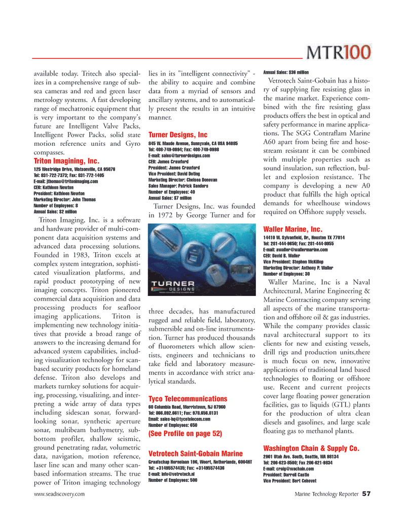 Marine Technology Magazine, page 57,  Jun 2006