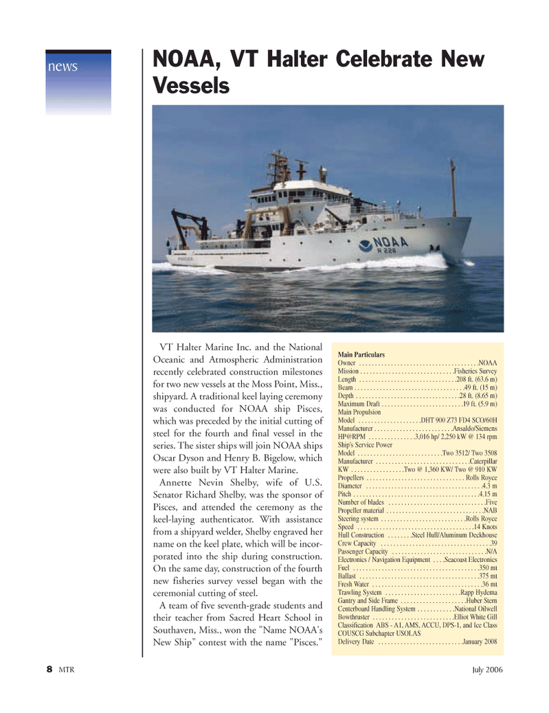 Marine Technology Magazine, page 8,  Jul 2006