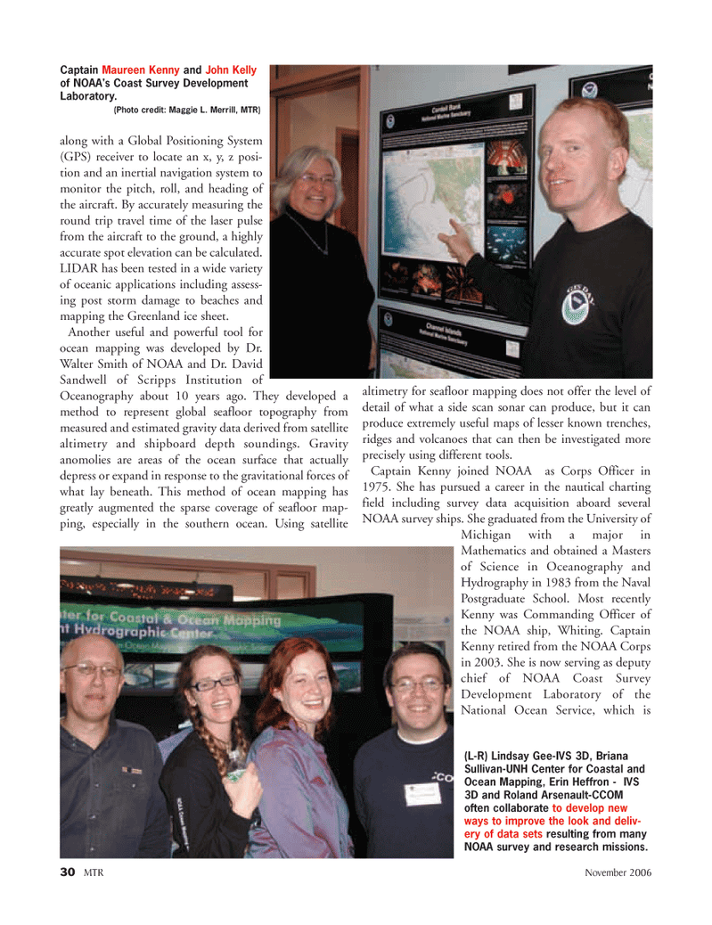 Marine Technology Magazine, page 30,  Nov 2006