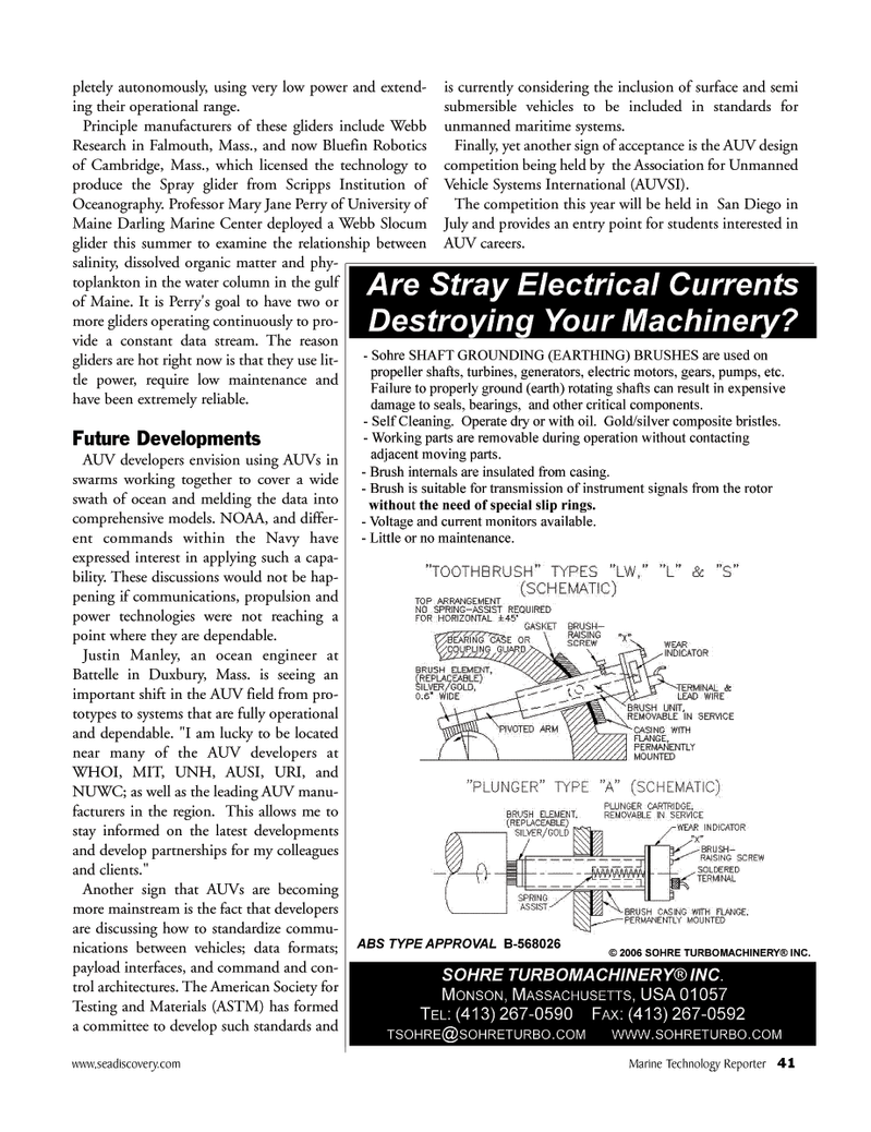 Marine Technology Magazine, page 41,  Mar 2007