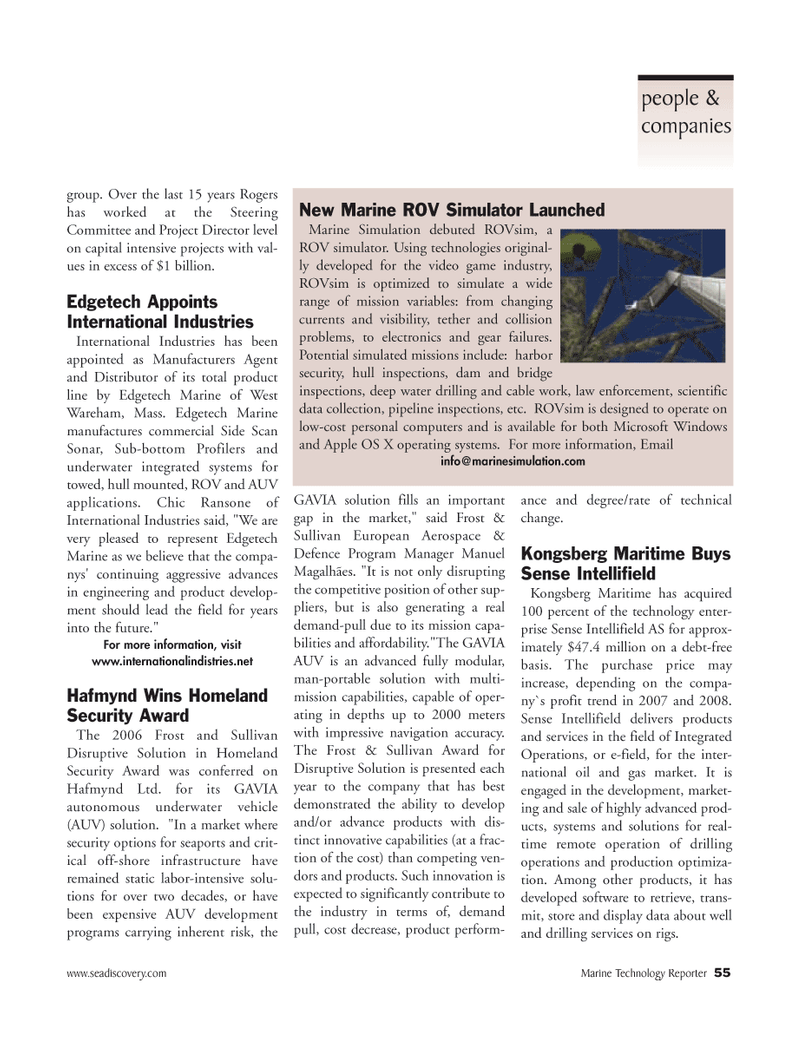 Marine Technology Magazine, page 55,  Mar 2007