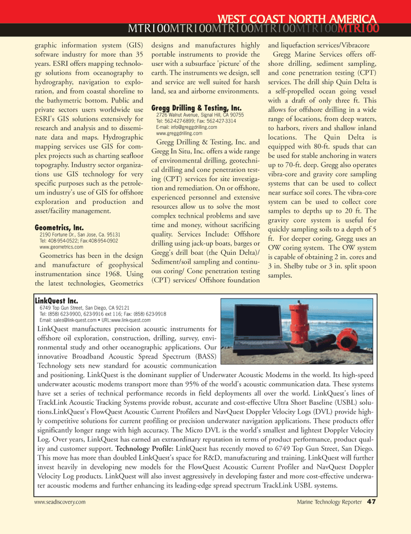 Marine Technology Magazine, page 47,  Jul 2007