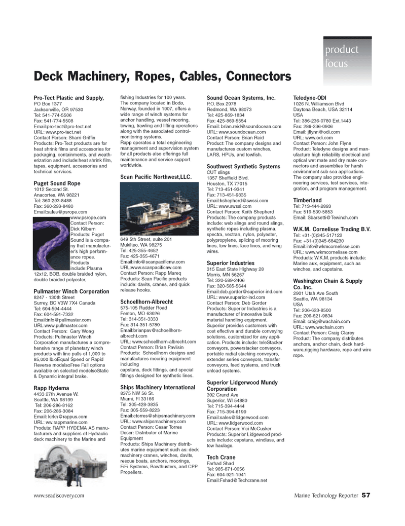 Marine Technology Magazine, page 57,  Jul 2007