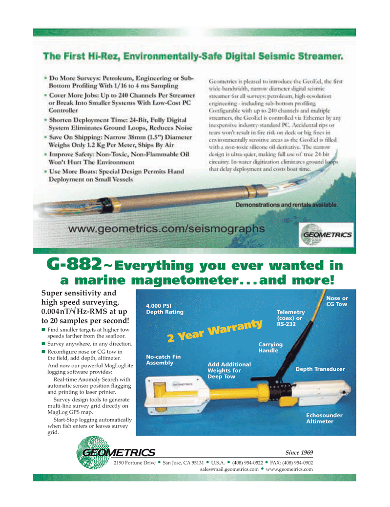 Marine Technology Magazine, page 3rd Cover,  Jul 2007