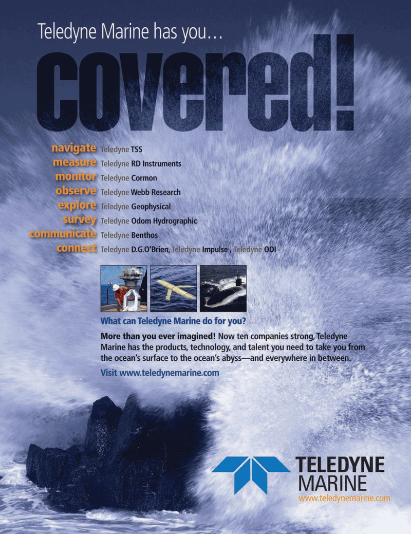 Marine Technology Magazine, page 4th Cover,  Jul 2010