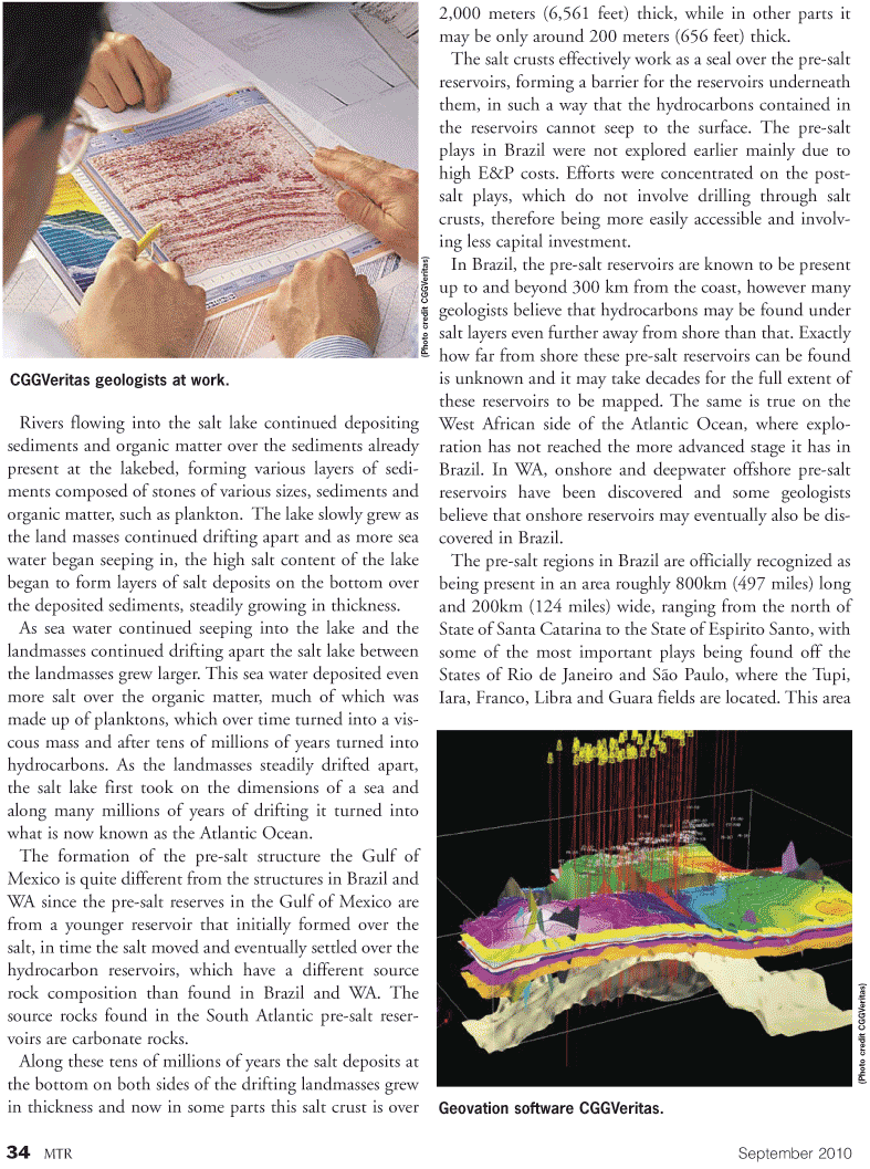 Marine Technology Magazine, page 34,  Sep 2010
