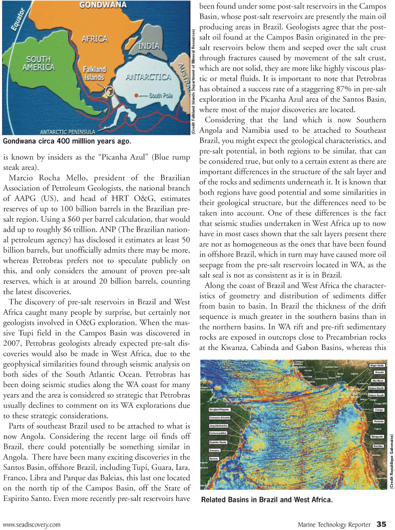 Marine Technology Magazine, page 35,  Sep 2010