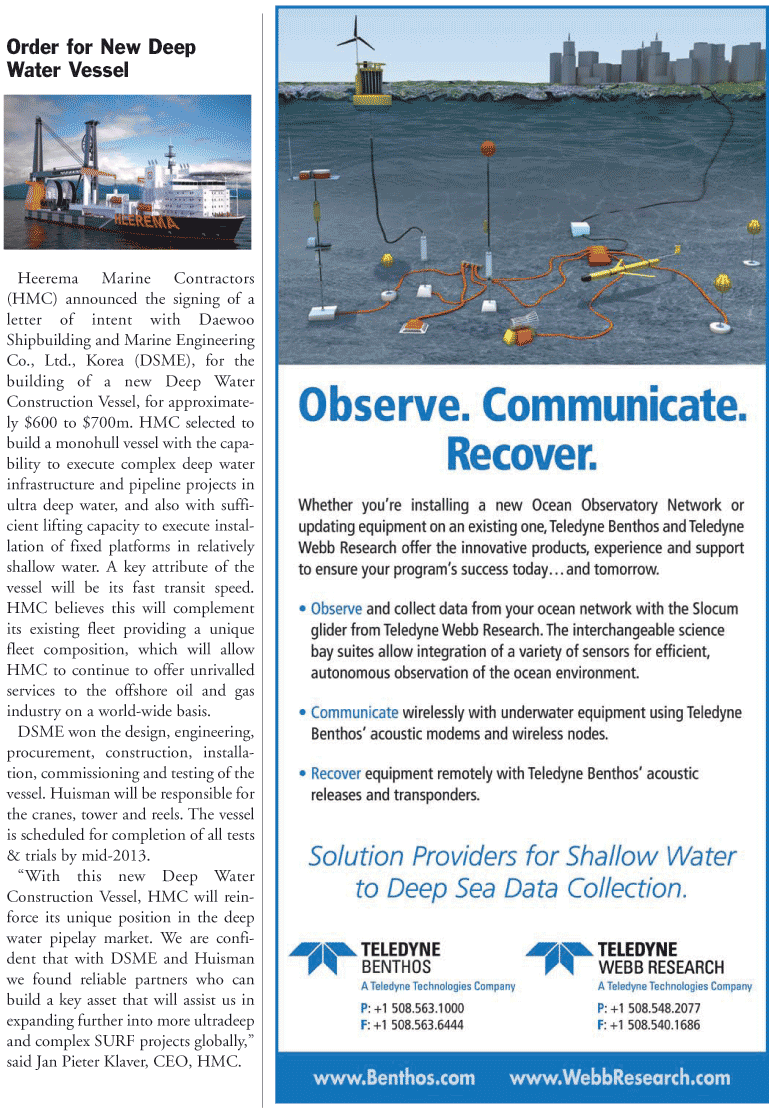 Marine Technology Magazine, page 7,  Sep 2010