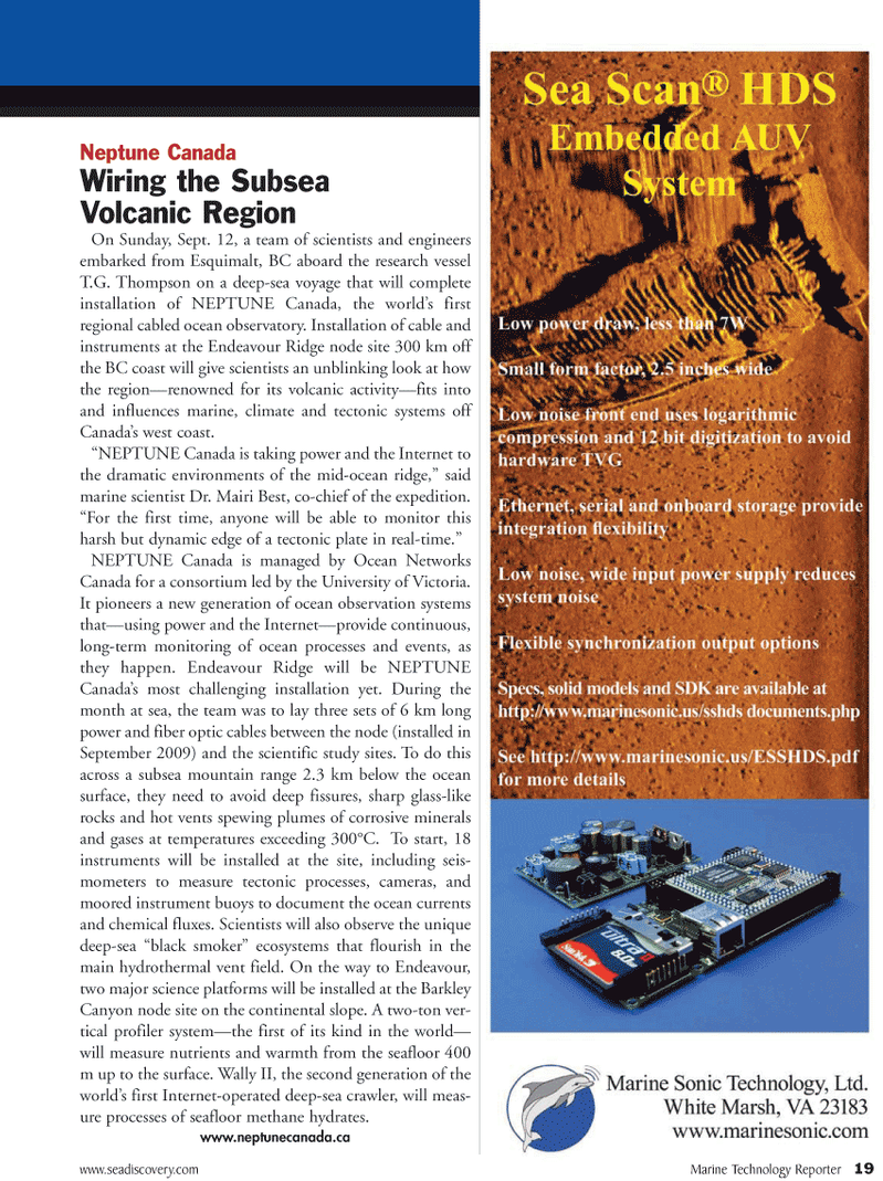 Marine Technology Magazine, page 19,  Oct 2010