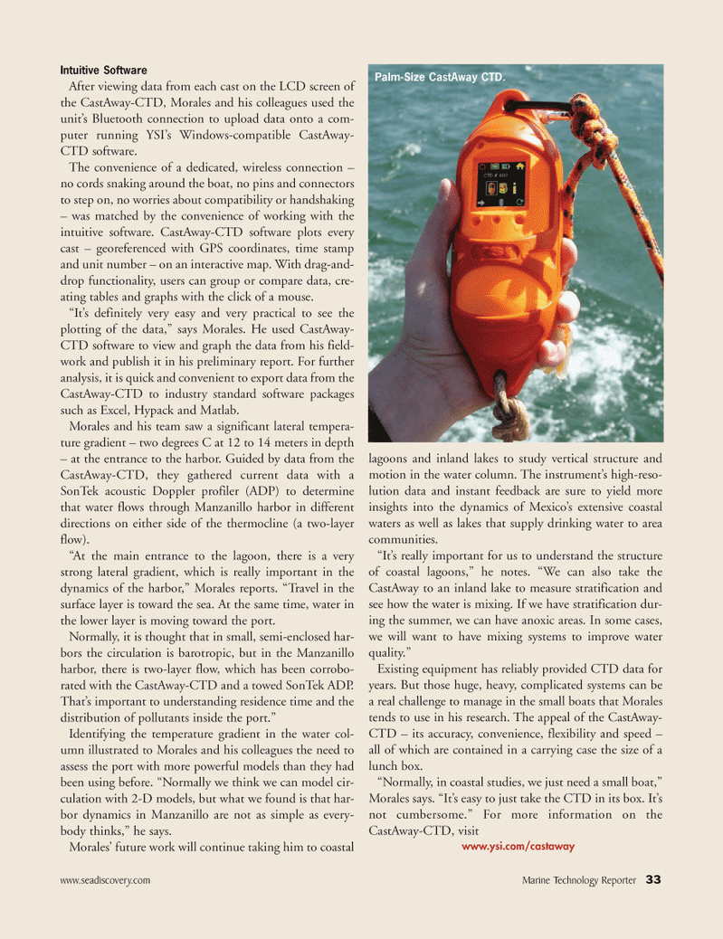 Marine Technology Magazine, page 33,  Oct 2010