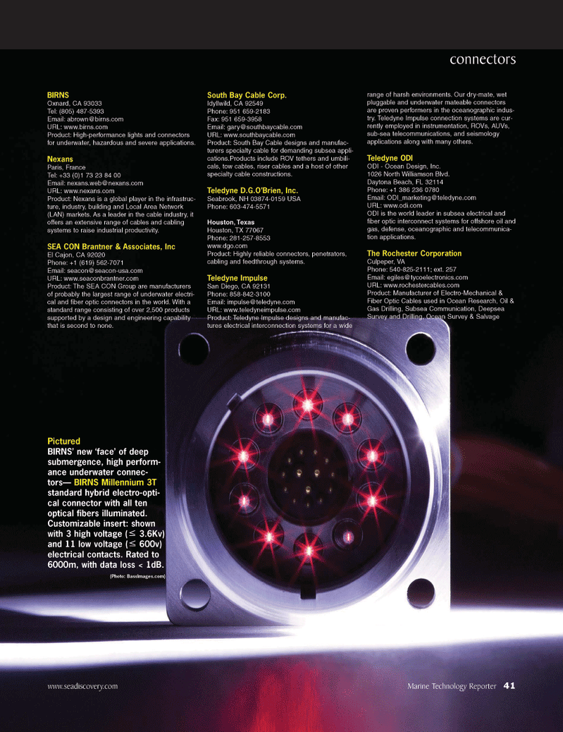 Marine Technology Magazine, page 41,  Oct 2010