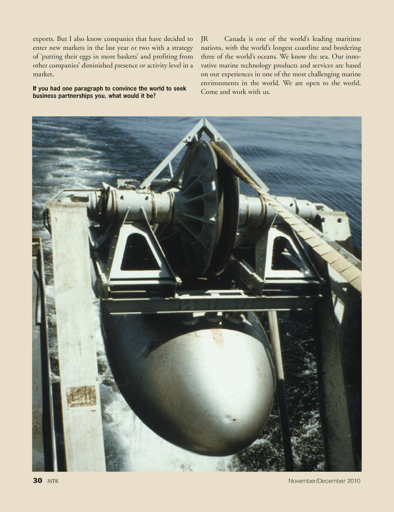 Marine Technology Magazine, page 30,  Nov 2010