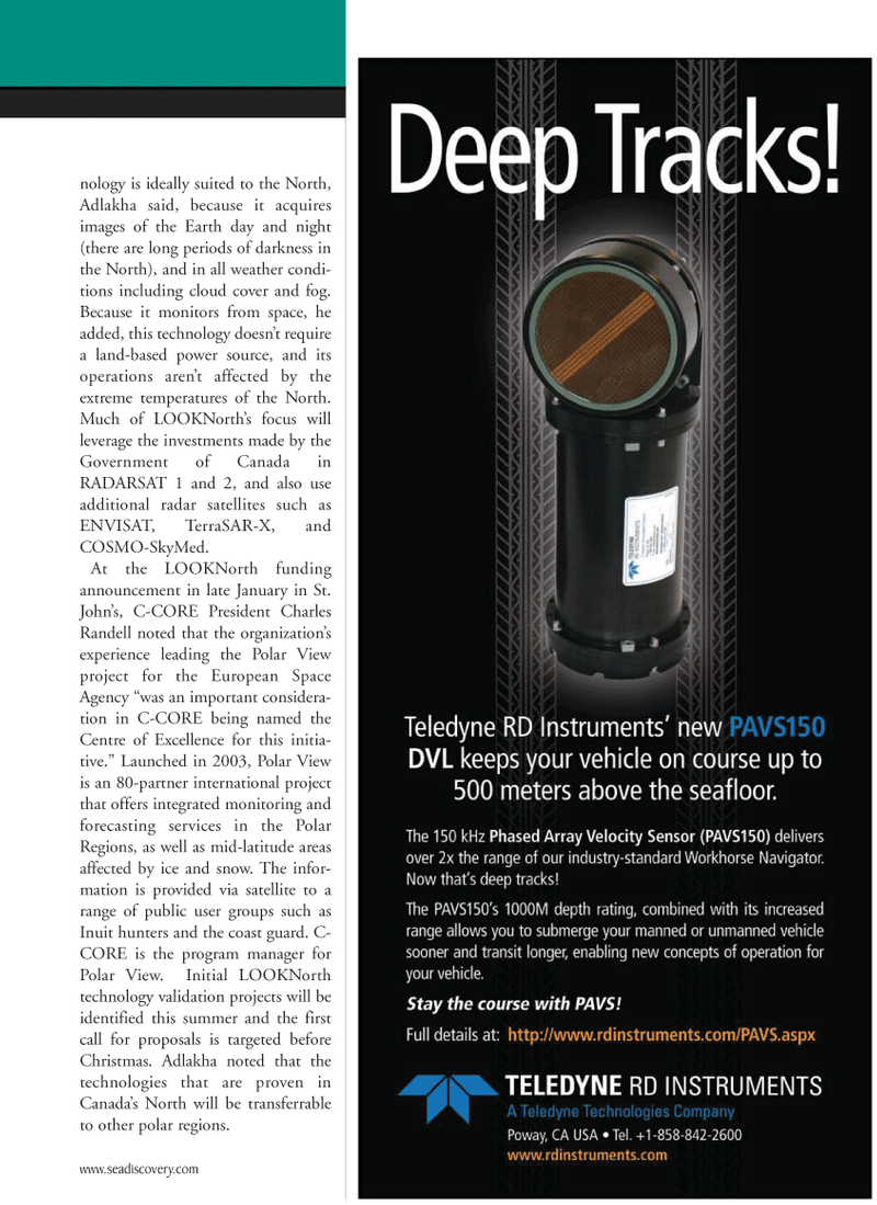 Marine Technology Magazine, page 17,  Mar 2011
