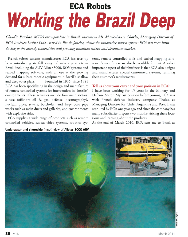 Marine Technology Magazine, page 38,  Mar 2011
