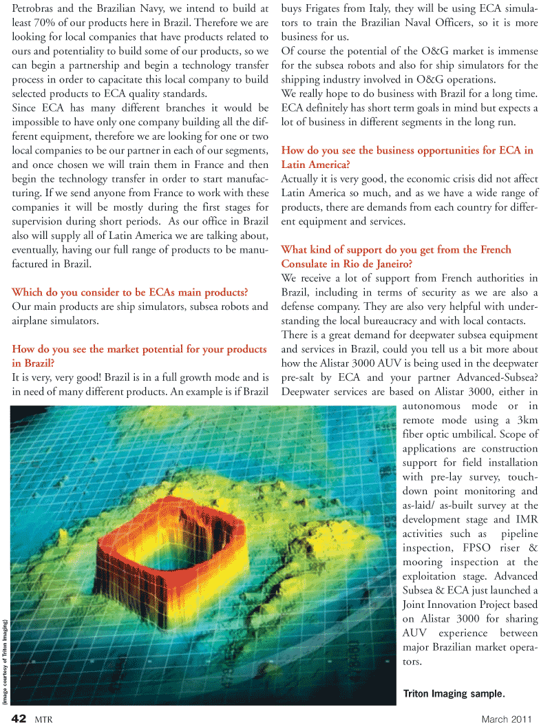 Marine Technology Magazine, page 42,  Mar 2011