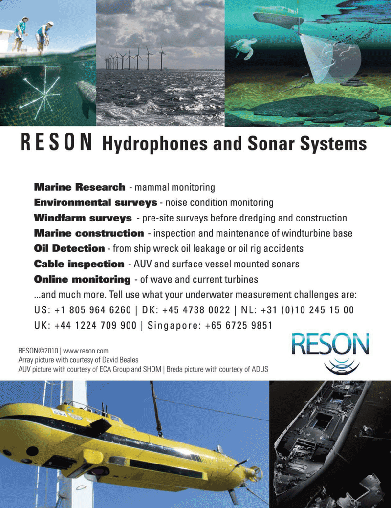 Marine Technology Magazine, page 3rd Cover,  Mar 2011