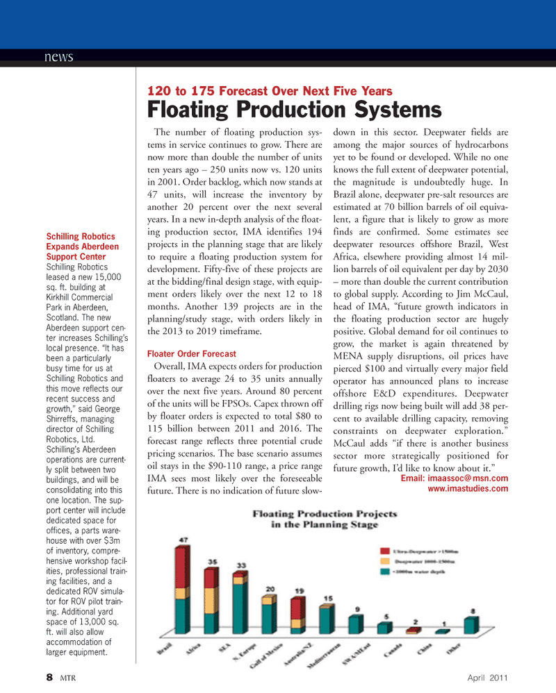 Marine Technology Magazine, page 8,  Apr 2011