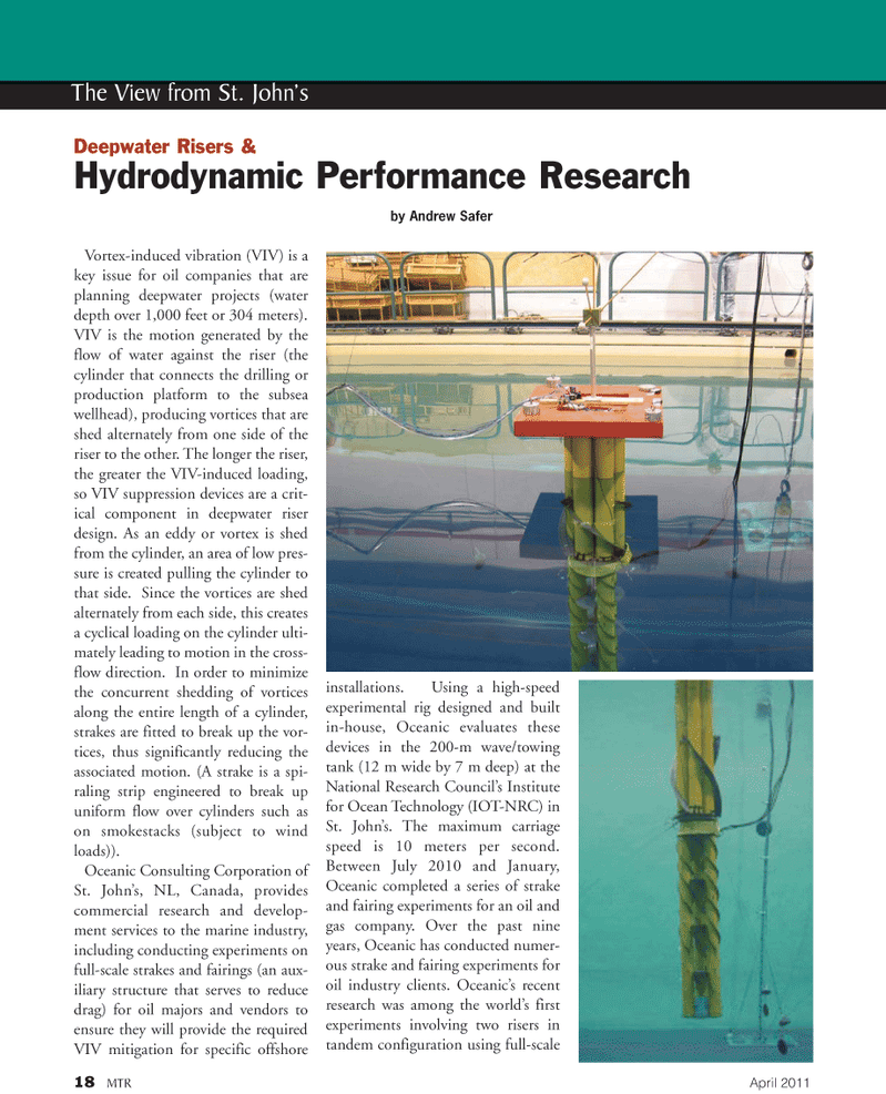 Marine Technology Magazine, page 18,  Apr 2011