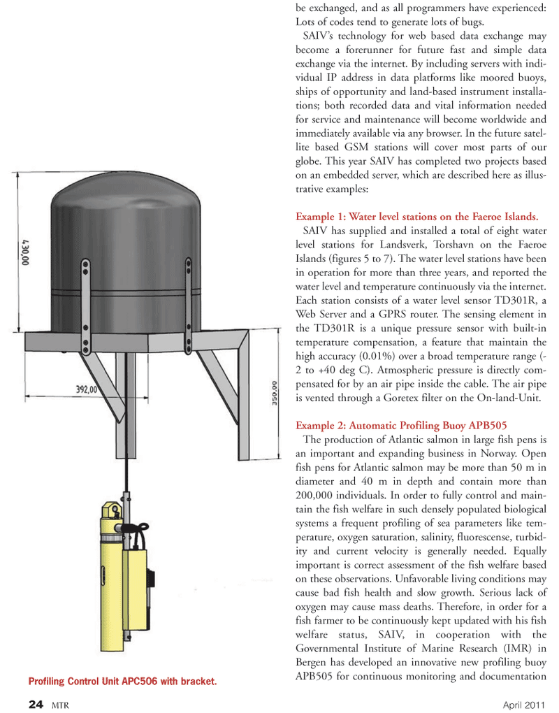Marine Technology Magazine, page 24,  Apr 2011