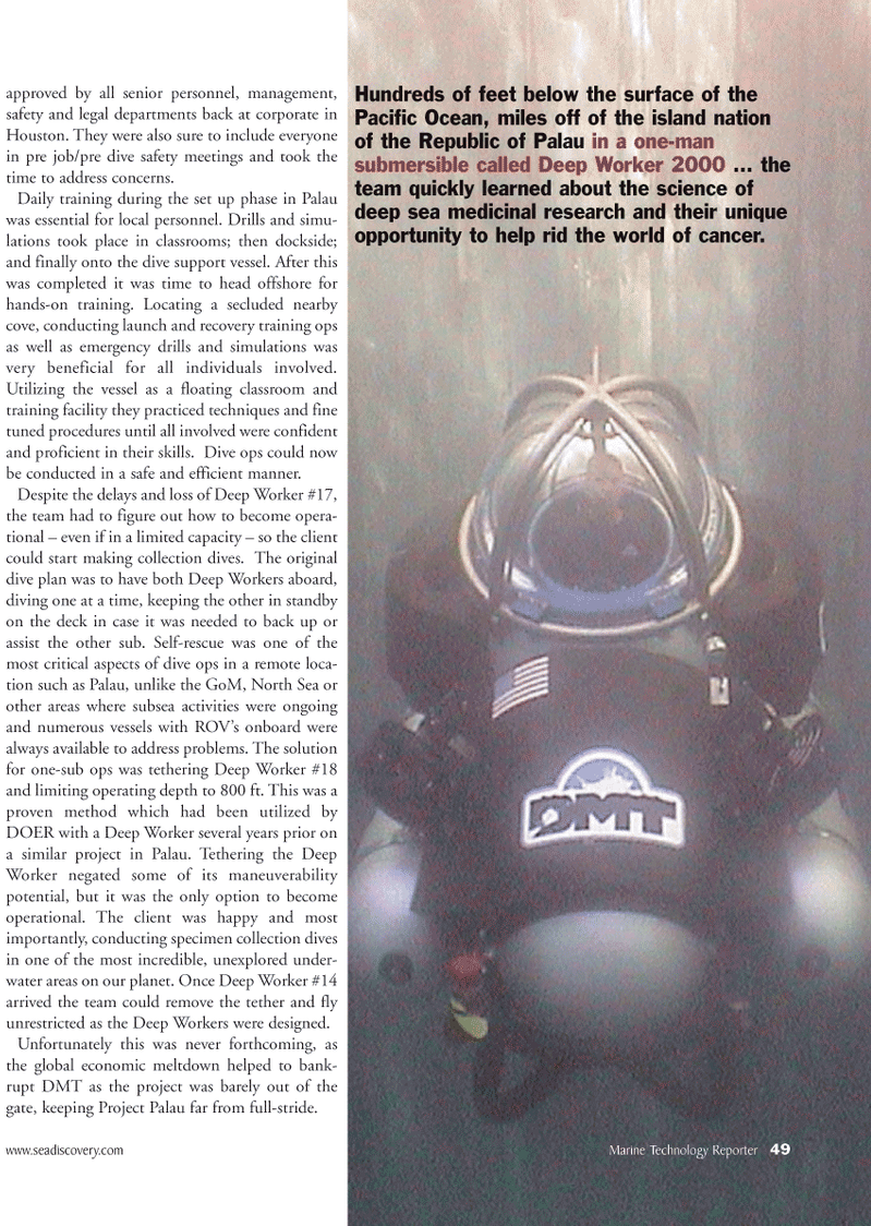 Marine Technology Magazine, page 49,  Apr 2011