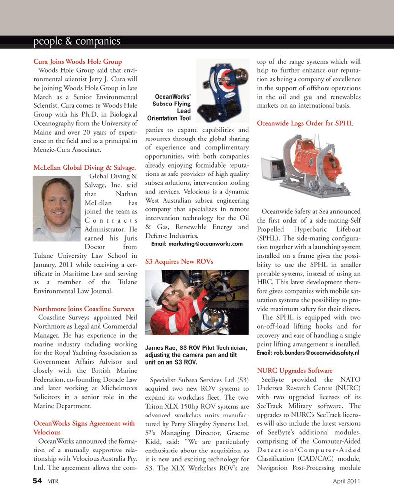 Marine Technology Magazine, page 54,  Apr 2011