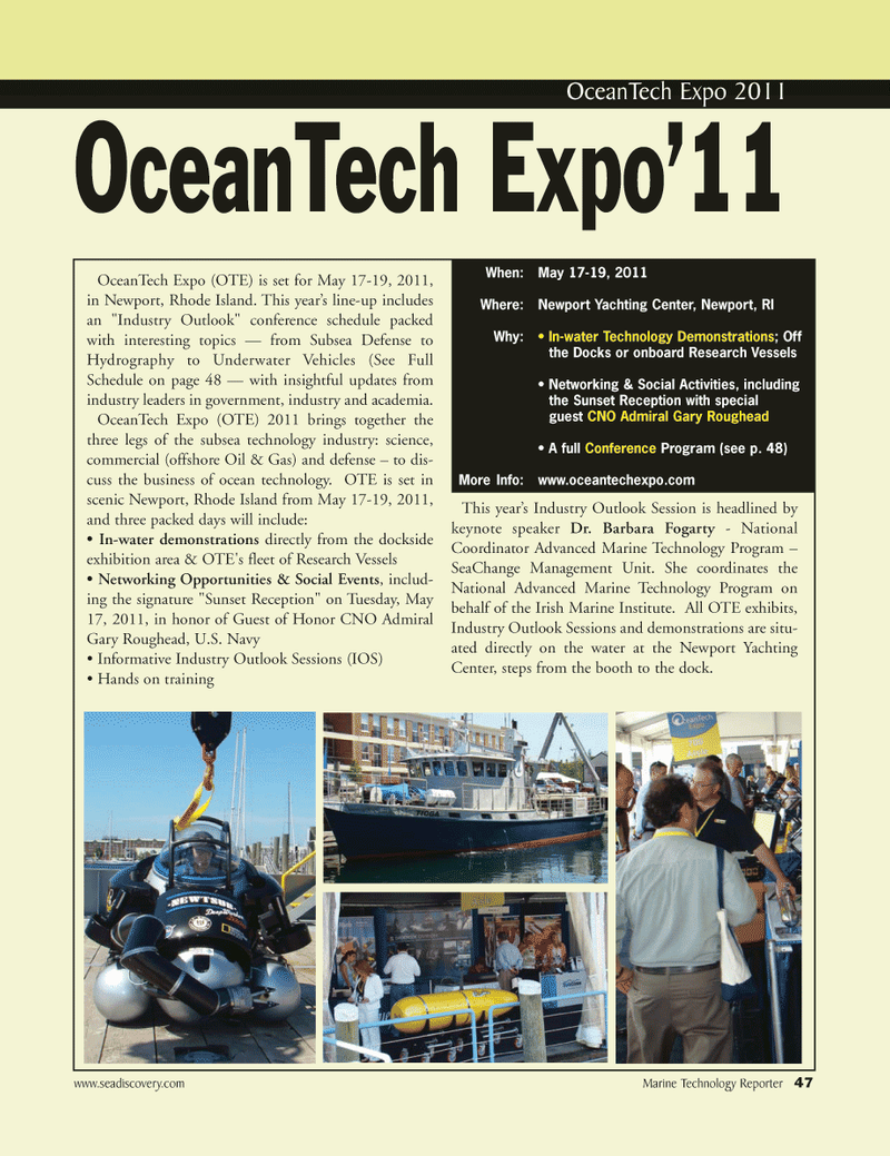 Marine Technology Magazine, page 47,  May 2011