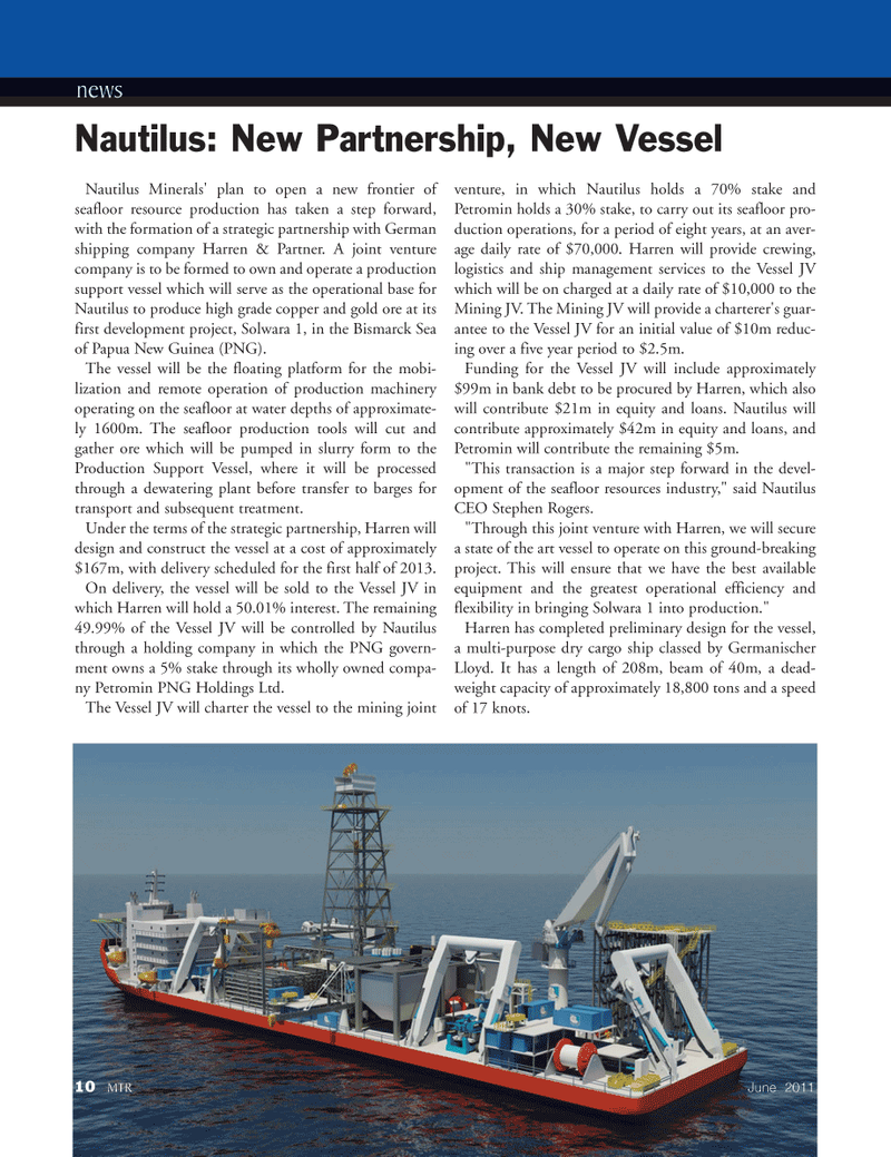 Marine Technology Magazine, page 10,  Jun 2011