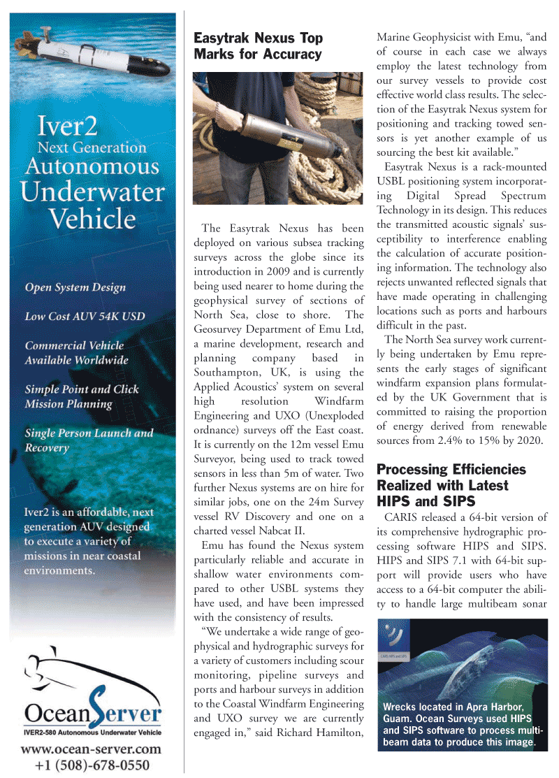 Marine Technology Magazine, page 18,  Jun 2011