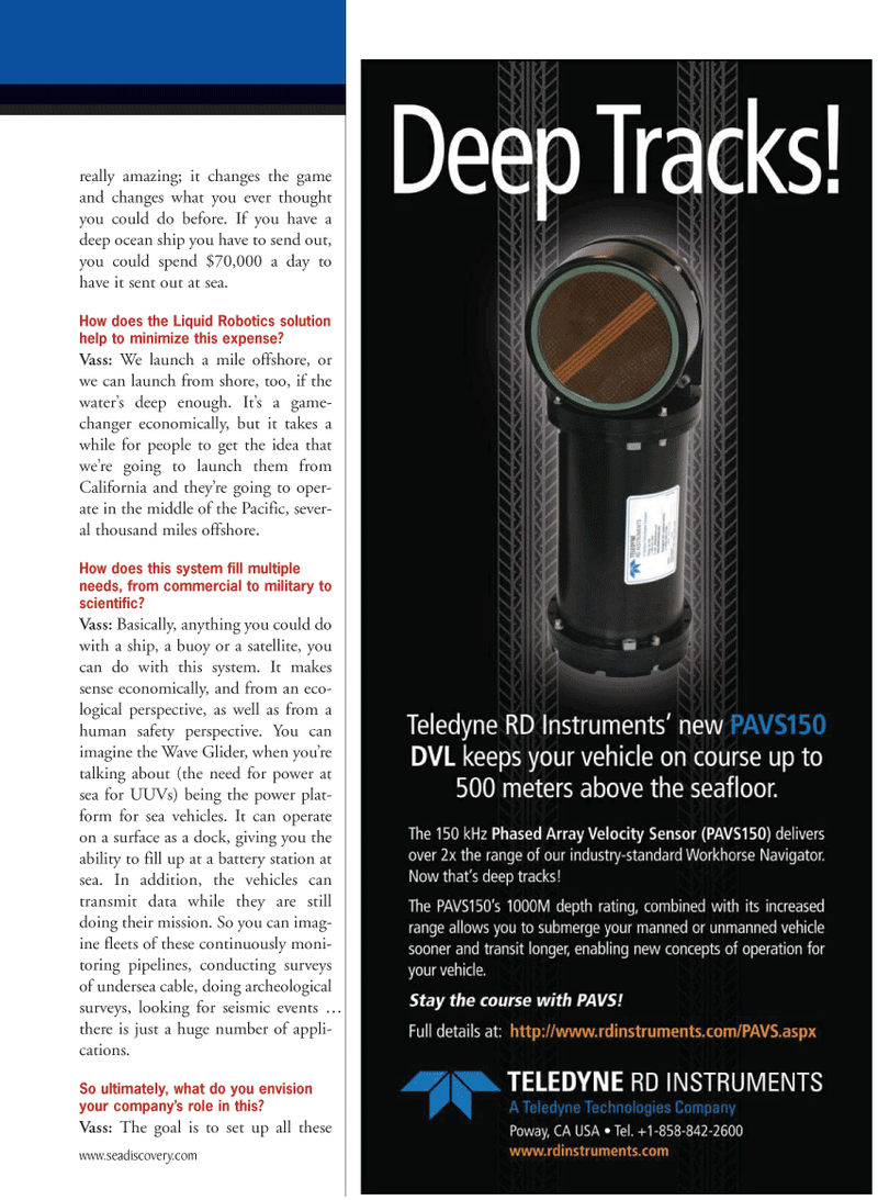 Marine Technology Magazine, page 13,  Jul 2011