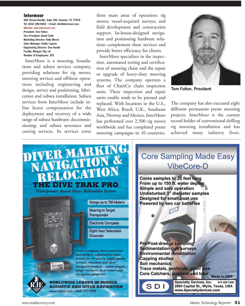 Marine Technology Magazine, page 51,  Jul 2011