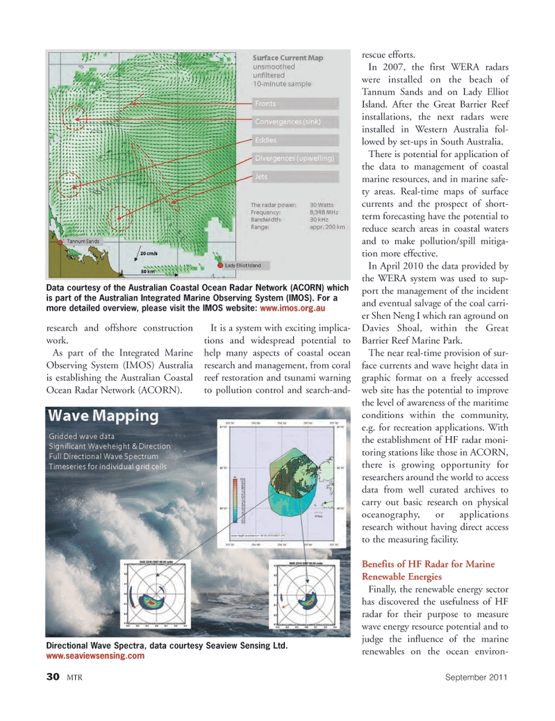 Marine Technology Magazine, page 30,  Sep 2011