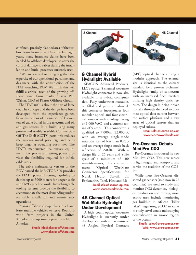 Marine Technology Magazine, page 41,  Sep 2011
